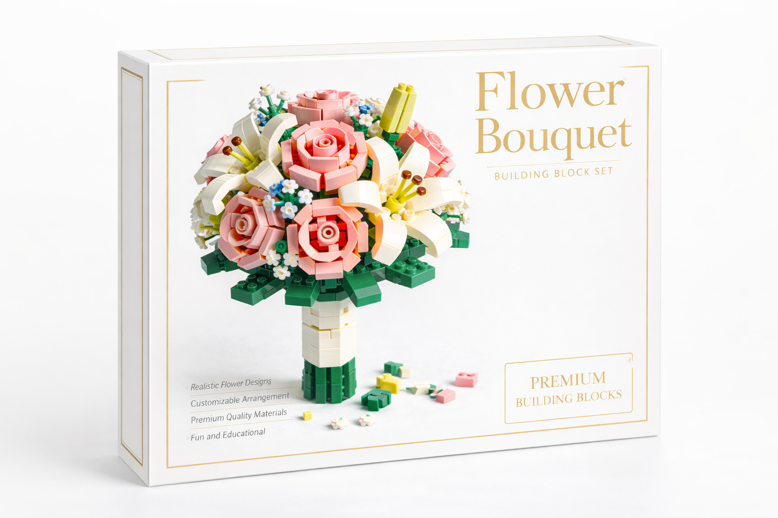 Flower Bouquet Building Block Set