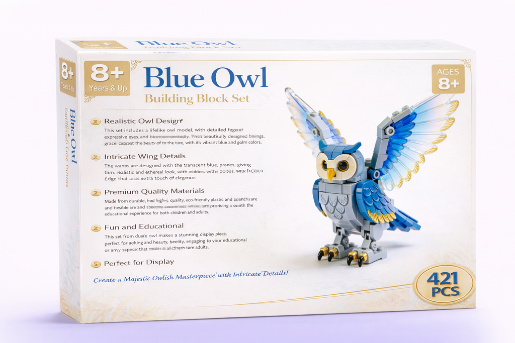 Blue Owl Building Block Set